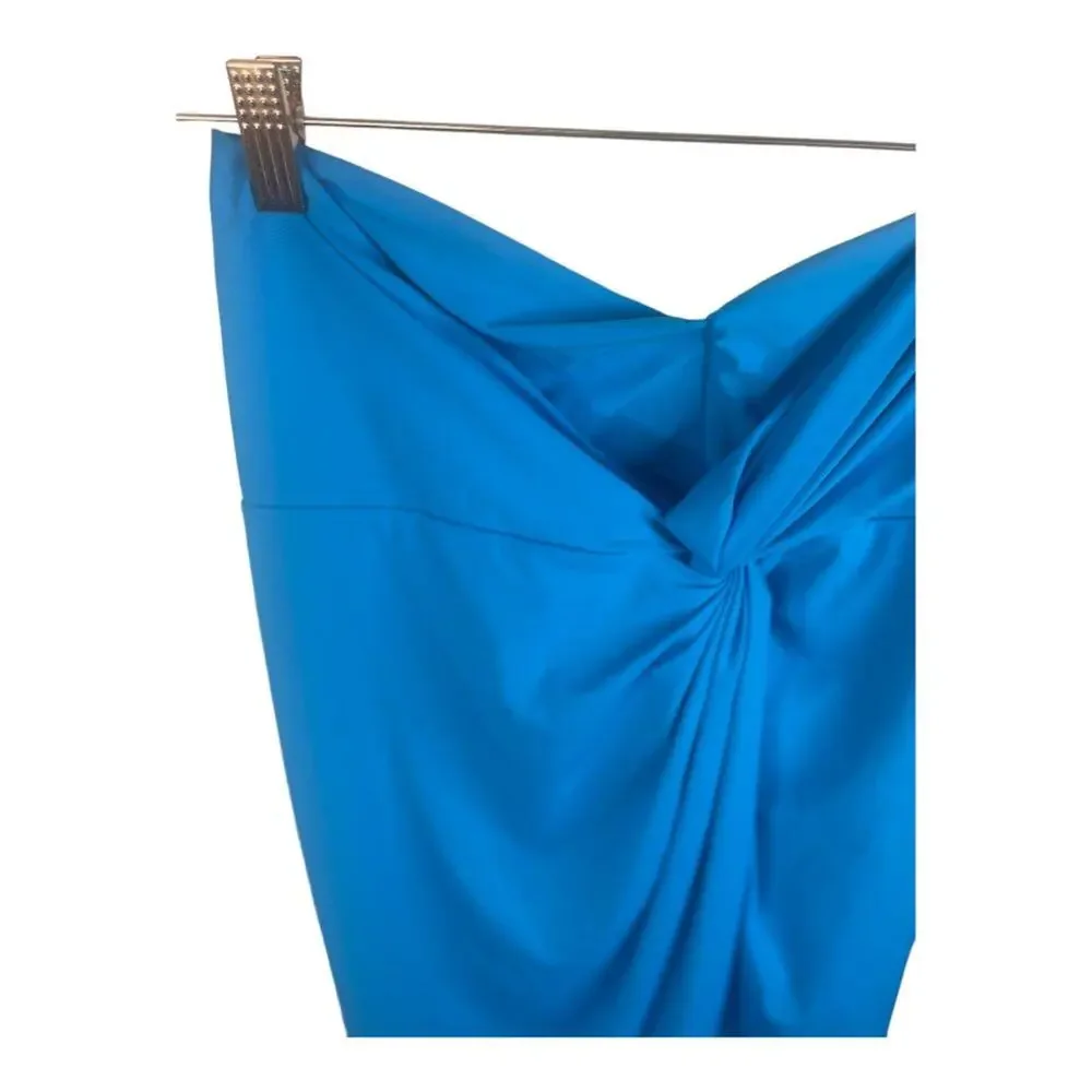 SKIMS Swim Sarong Skirt Cover-Up Knot Detail Summer Beachy Preppy Turquoise S